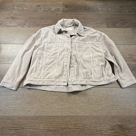 We The Free Opal Swing Corduroy Jacket Tan Size S - Picture 3 of 14